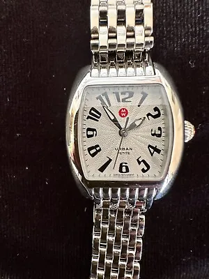 Michele Urban Petite Watch Stainless Steel New With Box Circa 2009 Mw02n00a001 • $749