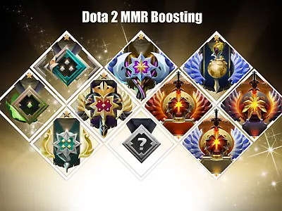 Dota 2 MMR Party Boost By Professional Player (Any Level Medal Rank) • $160