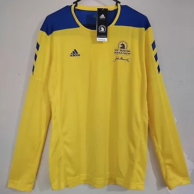 BNWT ADIDAS 125th BOSTON MARATHON Longsleeve Running Jersey Sport Shirt - Medium • $50