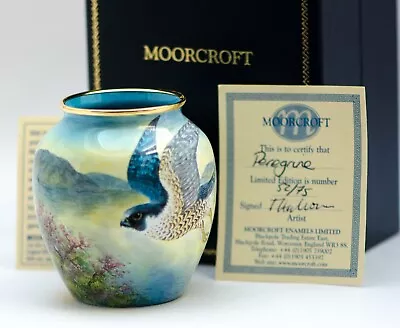 Moorcroft Enamels Peregrine By T. Halloran Ltd Edition 52/75- Freehand Painted • $1162.53