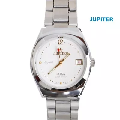 JUPITER Manual Wind Swiss Made  Watch For Men Stainless Steel Silver Color. • $58.99