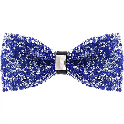 Rhinestone Man Self Tied Bow Tie Neckwear Adjustable Tuxedo Bowtie Wedding Ties • $9.99