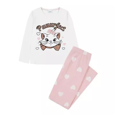 Marie Aristocats Disney Pyjamas. Girls 2-10 Years. Cotton Long Sleeved. New • £7.99