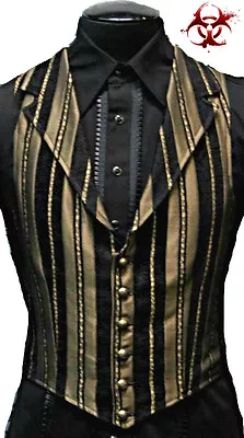 Shrine Gothic Aristocrat Vampire Vest Jacket Victorian Tapestry Pirat Steampunk • $99