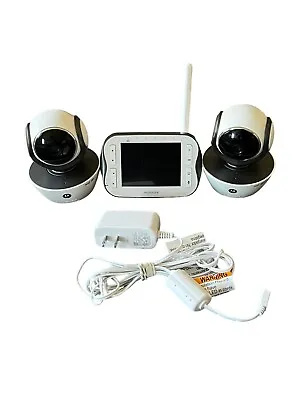 Motorola Digital Video Wi-fi Baby Monitor W/ 2 MBP85CONNECT Cameras AC Adapters • $40.49