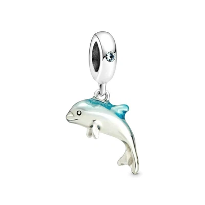$39.99 • Buy PANDORA Charm Sterling Silver ALE S925 SHIMMERING DOLPHIN 798947C01 Ac