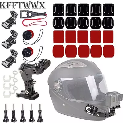 Accessories Kit For GoPro Hero 11 10 9 8 7 6 5 4 Motorcycle Helmet Chin Mount • $14.99