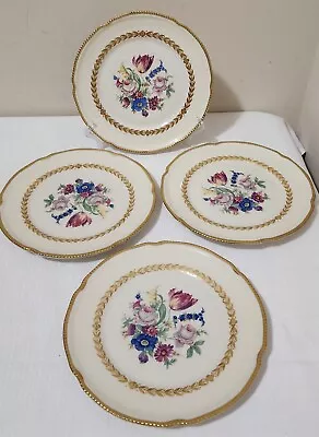 Vintage 1950s CASTLETON Bellwood Ivory 4 Set Of  Salad/ Dessert Plate8  Dia.USA • $47.99