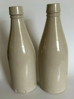 £34.23 • Buy Antique (2) 1800's Port Dundas Pottery Co Glasgow Stoneware Bottles 8.5”