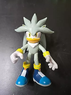 Jakks Pacific 4” Silver The Hedgehog Sonic SEGA Figure Loose • $9.99