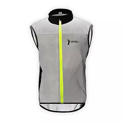 REFLECTOES REFLECTIVE VEST FOR RUNNING & CYCLING  Zip Front Men's XL (06-Q) • $44.99