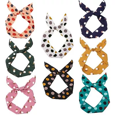 Wire Headbands For Women Dot Twist Bow Headbands Wire Bunny Ears Headband Fas... • $19.03