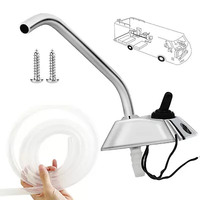 12V ELECTRIC WATER PUMP FAUCET TAP&SWITCH-for Boat/Galley/Caravan/Motorhome+Pipe • £33.59