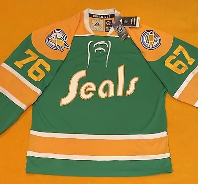 California Golden Seals NHL ‘NWT’ Adidas Jersey Size 50 ‘One-of-Kind’ Customized • $225