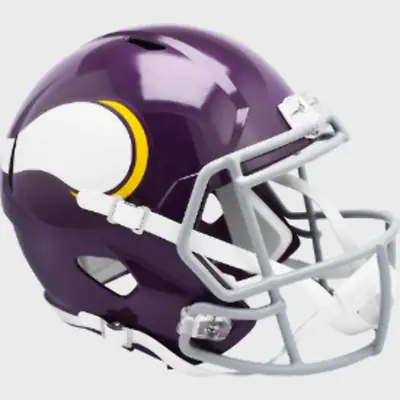 Minnesota Vikings Full Size 1961 To 1979 Speed Replica Throwback Helmet - NFL. • $138.99