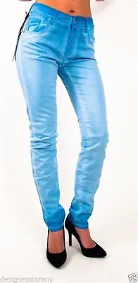 Met In Jeans Melissa Pants Stretch Denim Skinny In Bleached Wash • $14.99