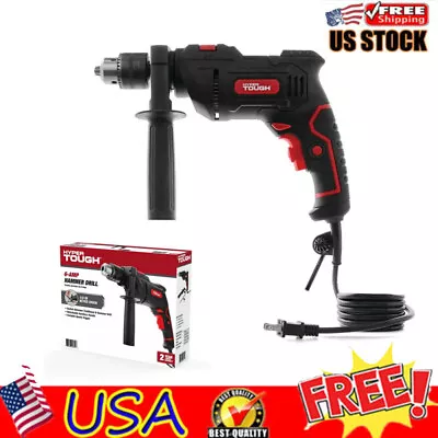 Hyper Tough 6-Amp 1/2-inch Corded Hammer Drill Keyed Chuck 120 VoltTD6HD • $25.54