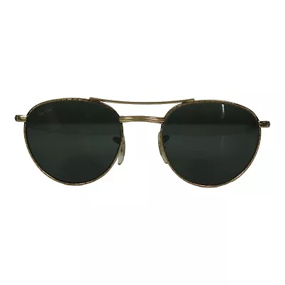 $112.98 • Buy B&L Ray-Ban USA W1754 Vintage Round Aviator Arista Sunglasses Gold Plated 