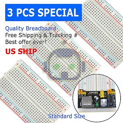 3X Mini 400 Point Solderless Prototype PCB Breadboard Protoboards US • $6.95