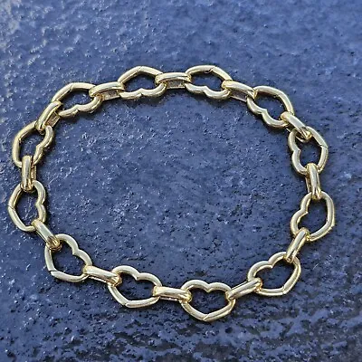 Aaron Basha Charm Bracelet 18k Yellow Gold Each Link Opens • $1