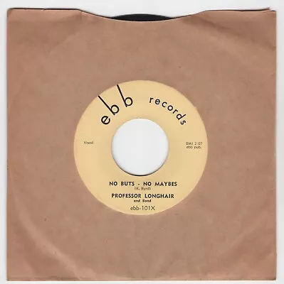 New Orleans R&B PROFESSOR LONGHAIR No Buts-No Maybes/Cry Pretty Baby EBB HEAR! • $9.99