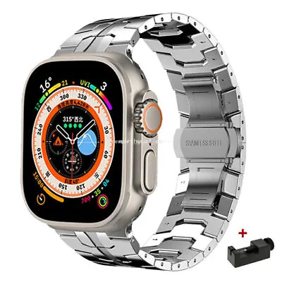 IWatch Titanium Metal Band For Apple Watch Ultra 49mm 9/8/7/6/5/4-1 40/41/44/45M • $17.99