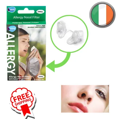 Nasal Filter Allergy Prevention Hay Fever Dust Pet Dander Sneeze Drug Free • £16.15