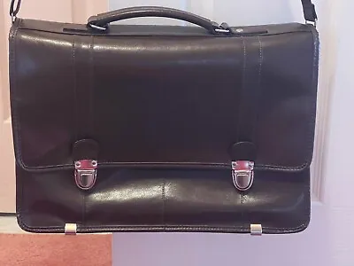 VINTAGE RARE Wilsons Leather Briefcase Laptop Bag Case Satchel Messenger Brown • $69.95
