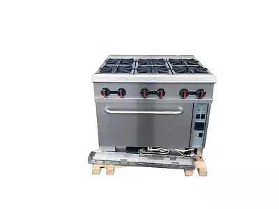 36  Commercial Gas Range 6 Burner Hot Plate Stove W/Oven Restaurant • $2613.33