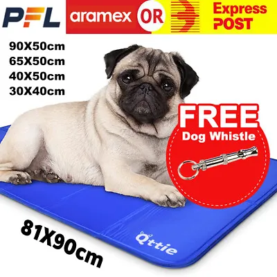 $13.45 • Buy Cool Gel Mat Dog Cat Bed Non-Toxic Cooling Dog Summer Pad 5 Sizes Pet FAST POST