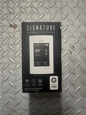 $199.99 • Buy Nuheat SIGNATURE Programmable Dual Voltage Thermostat With WiFi And Touchscreen 