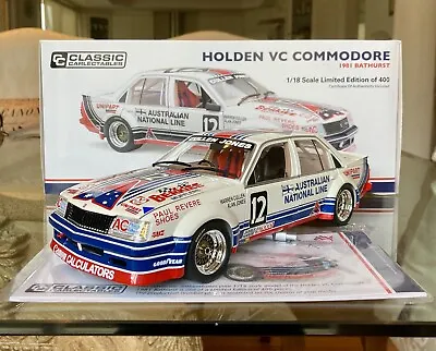 Classic 1:18 Holden VC Commodore Jones Cullen Bathurst 1981 Model Car • $599