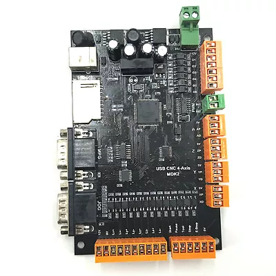USB CNC 4 Axis MDK2 Breakout Board Stepper Motor Controller Card MPG Interface • $42