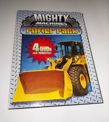 MIGHTY MACHINES Power Pack 4 DVD Set Diggers Dozers Boats Roadways Runways • $4.99