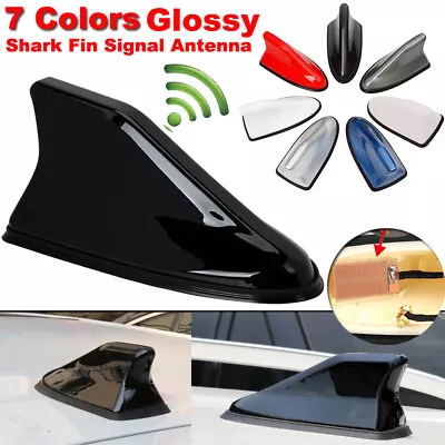 7 Colors Gloss Universal Car Shark Fin FM/AM Radio Signal Antenna Roof Aerial • $18.80