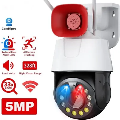 £169 • Buy CCTV Security Camera IP WIFI 4G 33X Zoom 5MP Outdoor Night Vision Auto Tracking