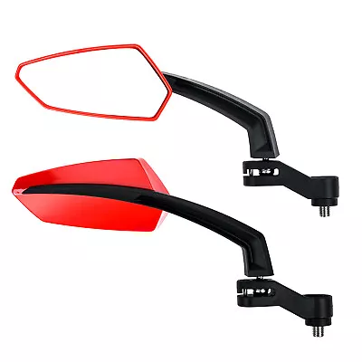 Bike Mirror Handlebar Mount Rotatable Bicycle Convex Rear View Glass Mirror • $18.98