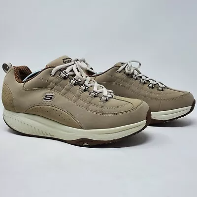 Skechers Shape Ups Womens Sz 10 XF Energy Blast 12321 Tan Nubuck Rocker Toning • $49