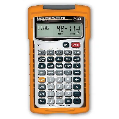 Calculated Industries Construction Master Pro III Series 4065 11-Digit • $58.89