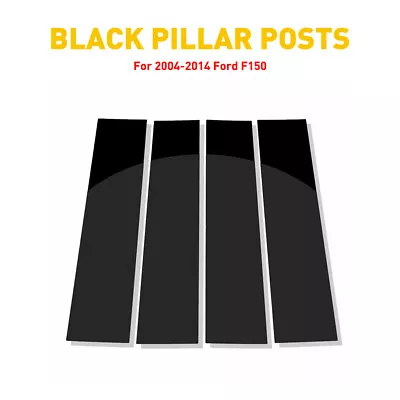 Glossy Pillar 2004-2014 Post Black For F-150 4pcs Ford Set Door Cover Trim Parts • $17.09