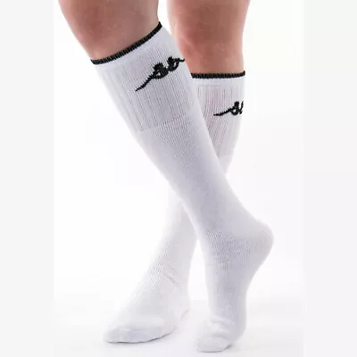 2 Pairs Of Socks Man Kappa Long Tubular Sponge With Logo Embroidered Art. K001 • £30.87