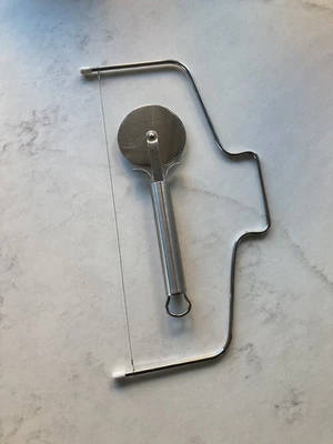 £4 • Buy Cake Wire Slicer Leveller + Fondant Cutter Decorator Decorating Tool