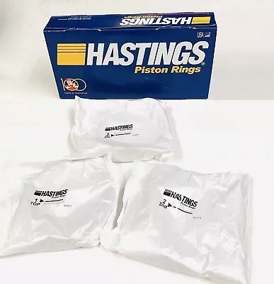 HASTINGS Cast Piston Rings Set 1996-2002 GM Chevy 4.3L V8+5.0L 305 VORTEC .040 • $48.43