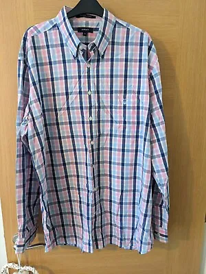 Mens Gant Portafilo Poplin Checked Shirt Size XL • £13.99