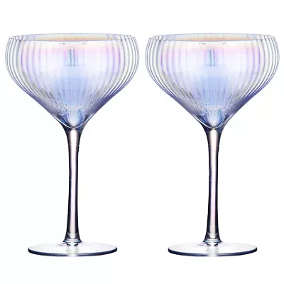 2pc Tempa Thalia 360ml Crystal Cocktail Glass Martini Coupe Drink Glasses Opal • $39.95