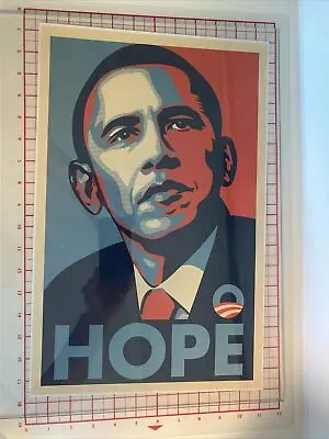 RARE Obama Campaign Poster - HOPE 11”x13” 2008 Art Print By Fairey Shepard MIP • $99.99