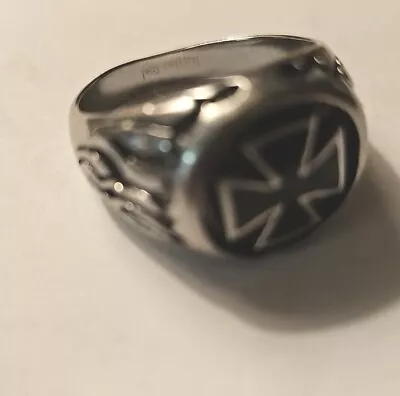 Maltese Cross Ring (Iron Cross) Flamesstainless Steel • $14.95