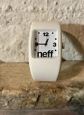 Neff S/M White Quartz Analog Unisex Watch Works Perfect With New  Battery • $9.99