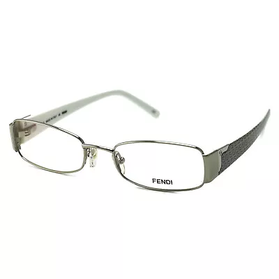 Fendi Women's Eyeglasses F965 033 Palladium 50 18 135 Full Rim Oval • $29.95