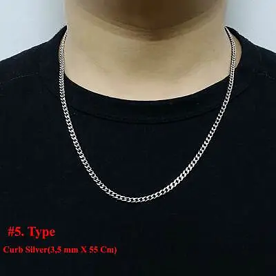 £4.99 • Buy Men Women Necklaces Chain Chunky Gold,Silver Cuban Link For Boys, Girls Hip-Hop